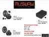 Musway MC 6.2C 2-Way Component System Upgrade Package (With MC 62 2-Way Coaxial Speaker & SUB 1 6" X 8" Active Subwoofer)